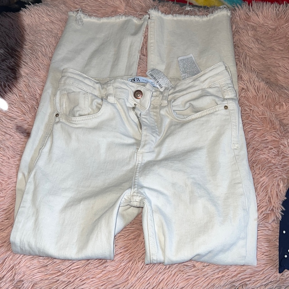 Zara bootcut cropped jeans